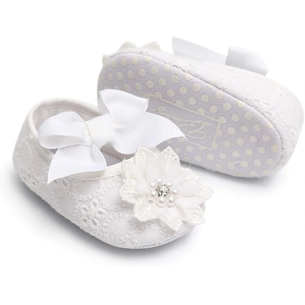 Ohwawadi Infant Baby Girl Shoes Baby Mary Jane Flats Princess Newborn